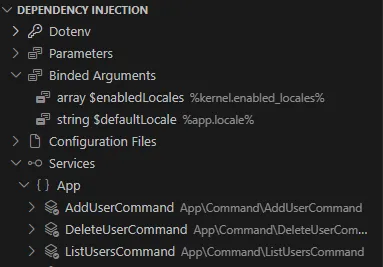 Dependency Injection view