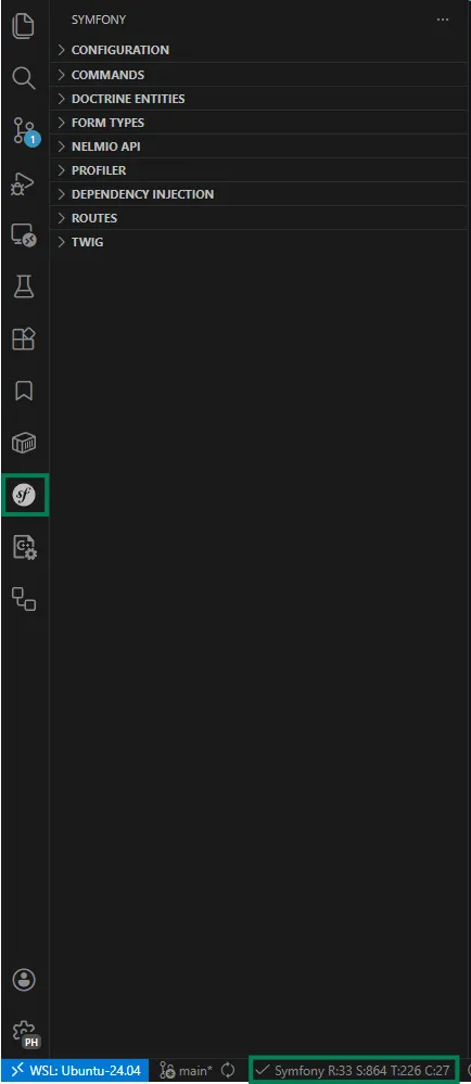 Sidebar and workspace indicator
