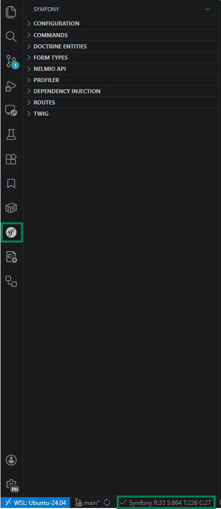 Sidebar and workspace indicator